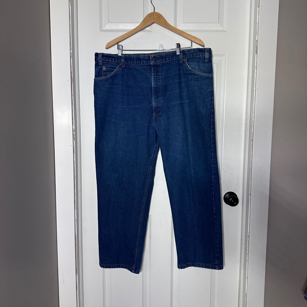 Levi's 550 Relaxed Fit Dark Wash Jeans‎ Mens W44 L32 Made in USA